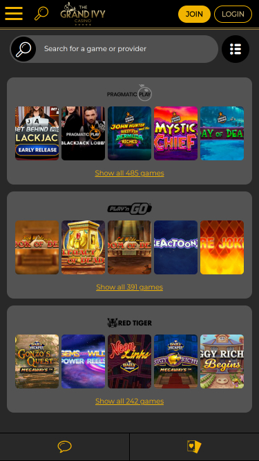 Grand Ivy Casino Mobile Game Developers