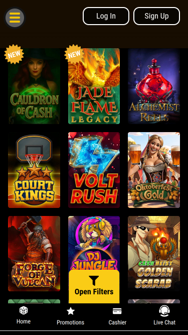 Grand Rush Casino Mobile-Spiele