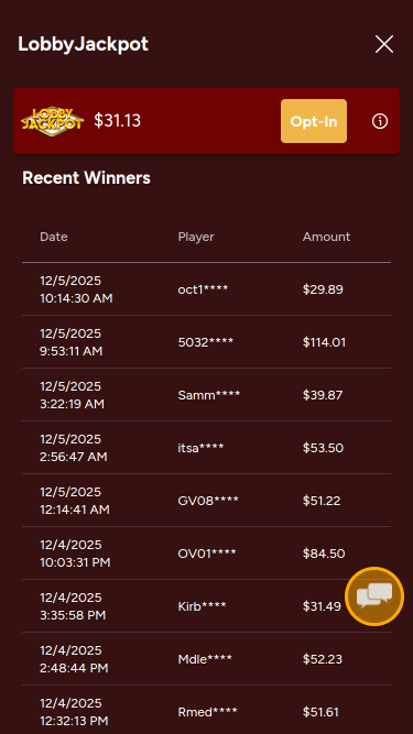 Jackpot mobile du casino Grande Vegas