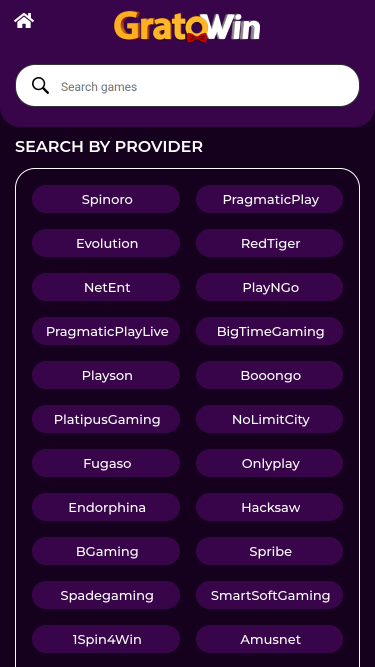 Разработчики мобильных игр Grato Win Casino