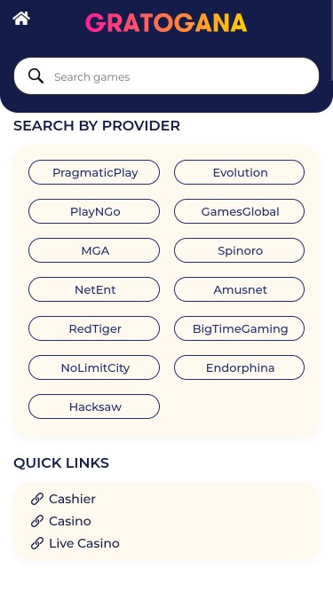 Gratogana Casino Mobile Game Developers