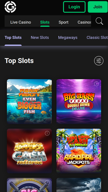 Jeux mobiles du casino Grosvenor