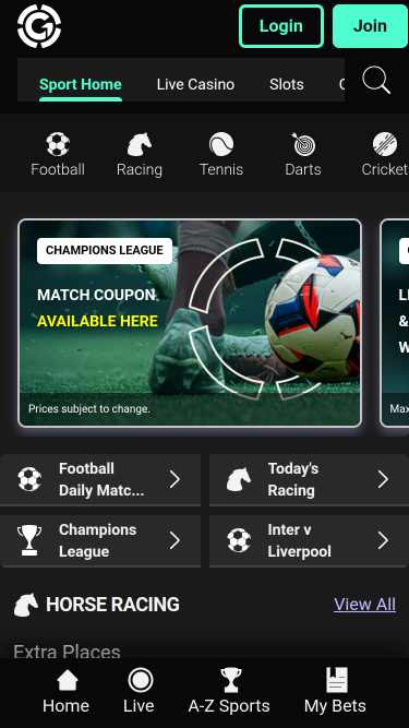 Grosvenor Casino Mobile Live Bet