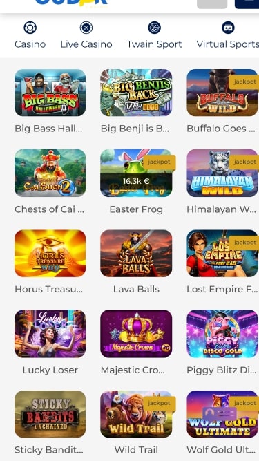 Gudar Casino Jeux mobile