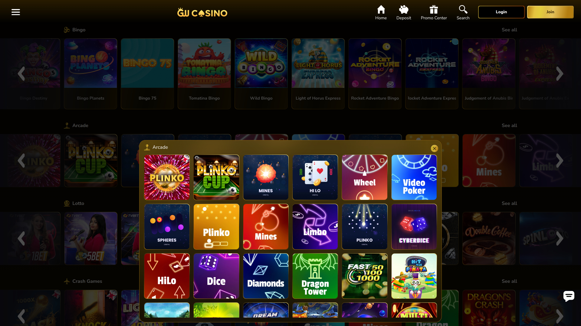 Arcade de bureau GW Casino
