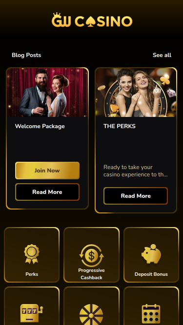 Promotions mobiles du casino GW