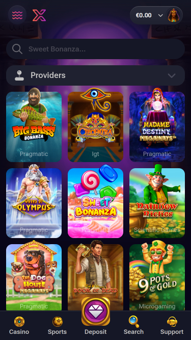 Juegos móviles del casino Gxmble