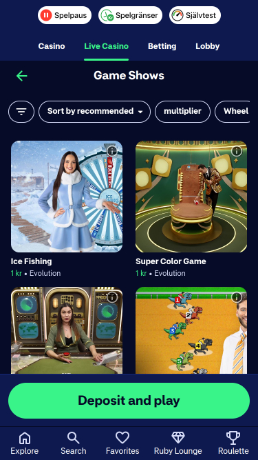 Jeux mobiles du casino Hajper