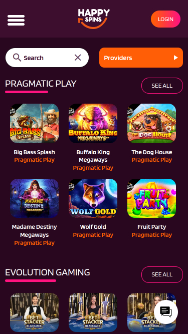 Développeurs du jeu mobile Happy Spins Casino