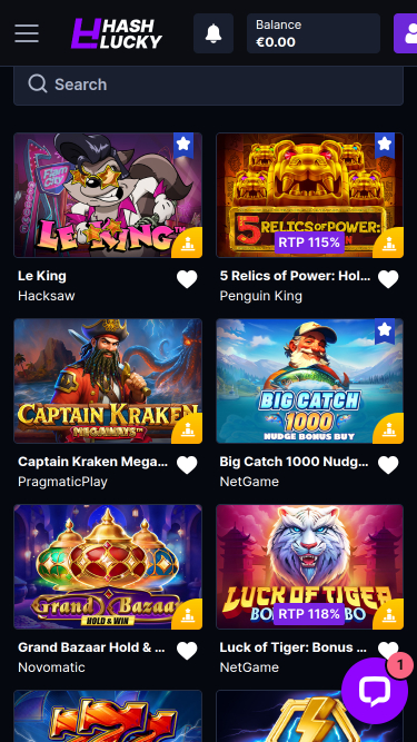 Hash Lucky Casino Mobile Jackpot