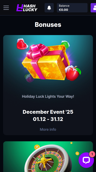 Hash Lucky Casino Mobile-Aktionen