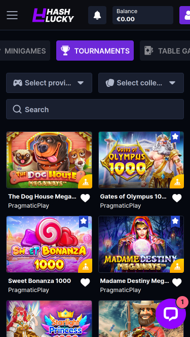 Hash Lucky Casino Mobile Turniere