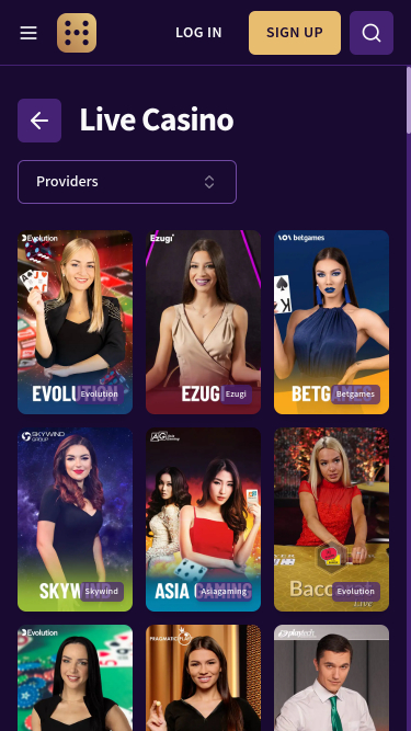 Haz Casino Mobile Live Dealer