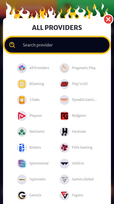 Desarrolladores de juegos móviles de HellSpin Casino