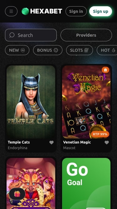 Hexabet Casino Игры Мобильная версия