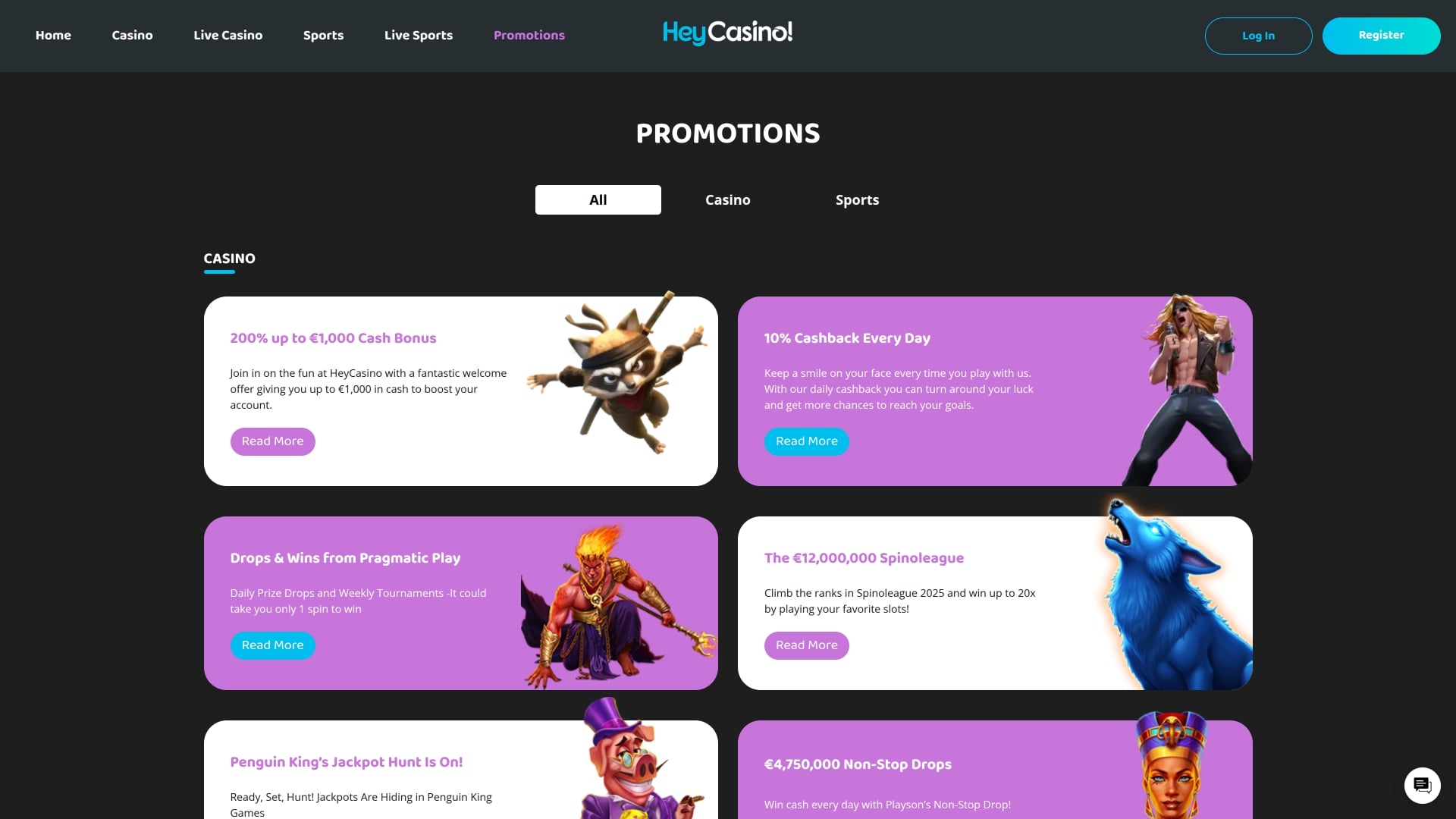 Promotions Hey Casino Bureau