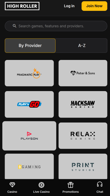 Développeurs de jeux mobiles High Roller Casino