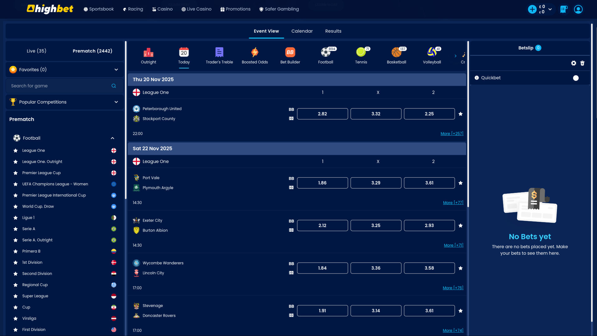 Casino à paris sportifs sur ordinateur High Bet Casino