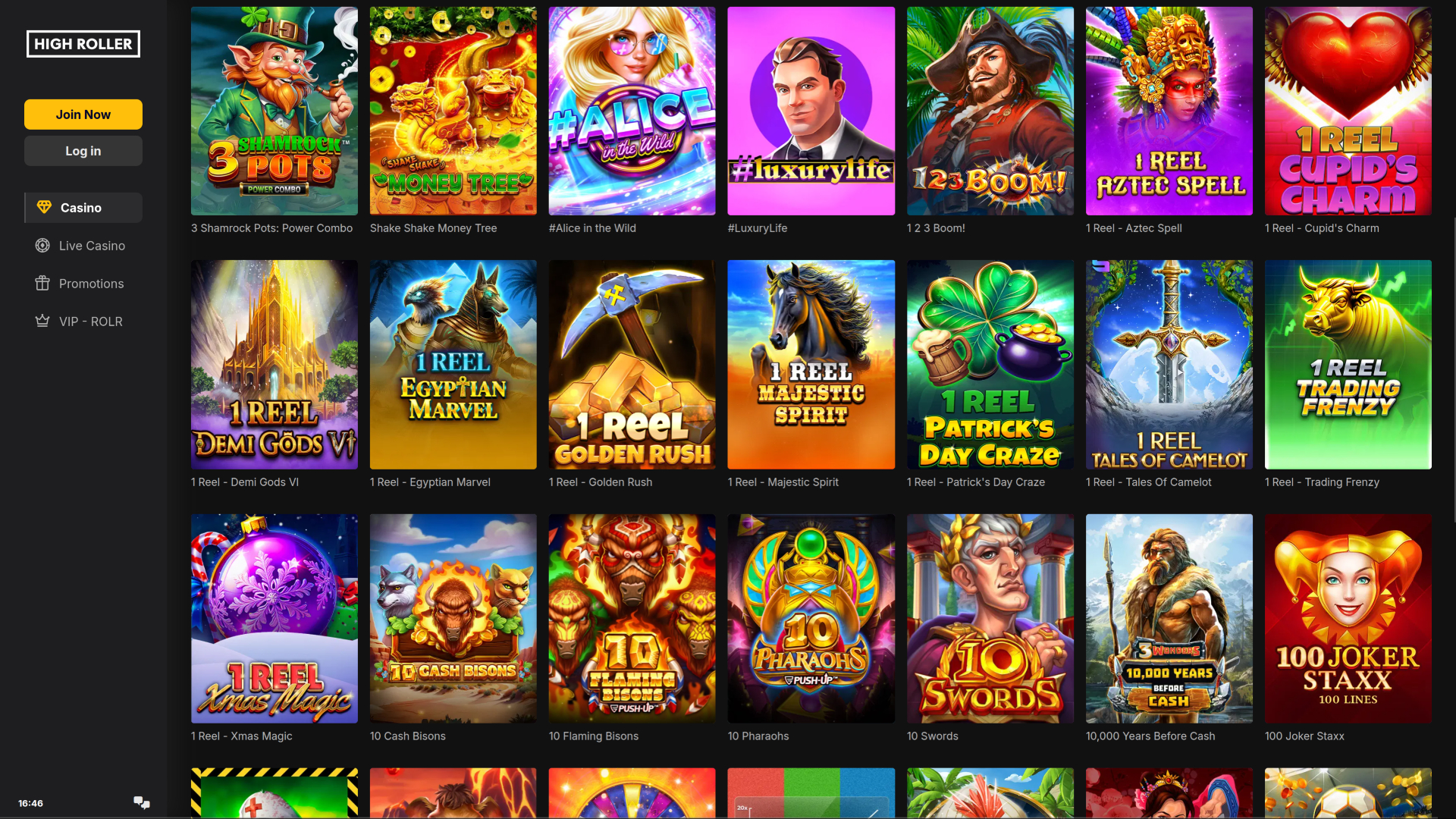 Jeux de casino High Noon sur ordinateur