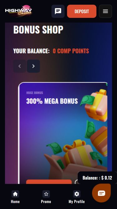 Negozio bonus di Highway Casino Mobile Image