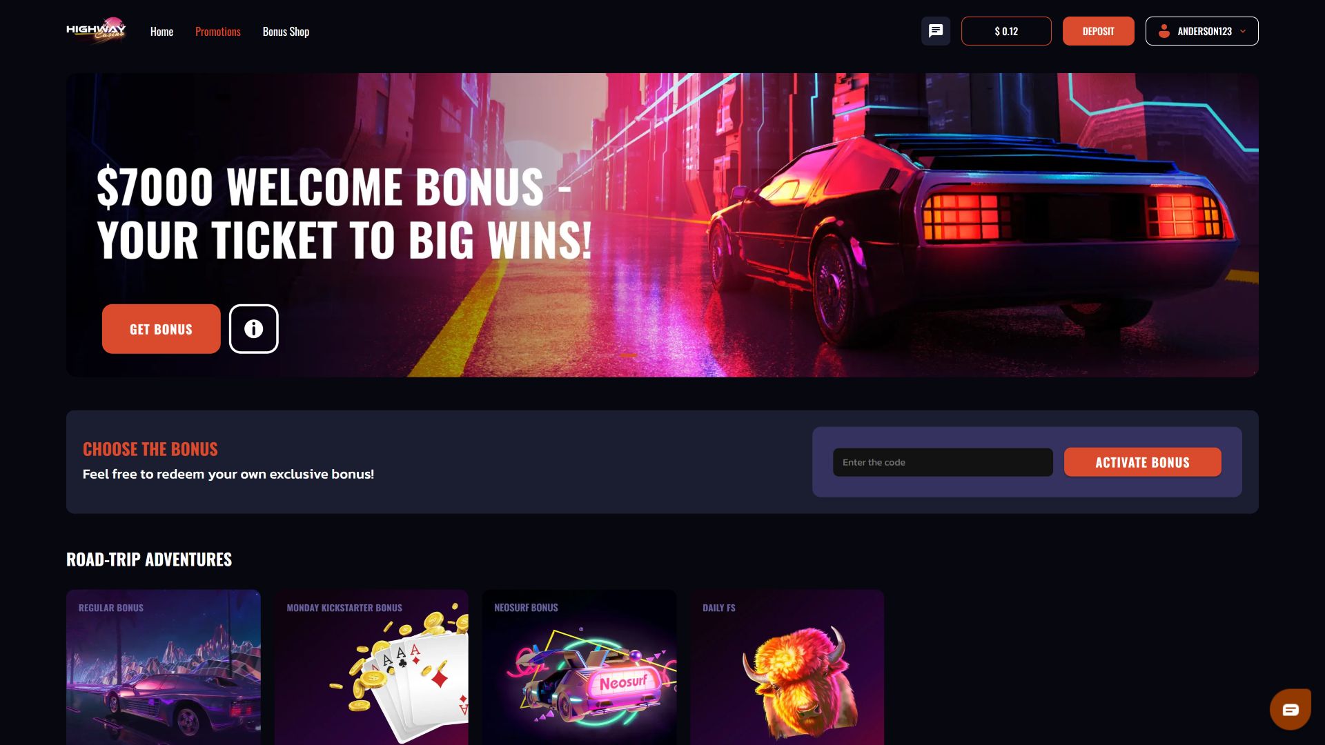 Promozioni per immagini desktop di Highway Casino