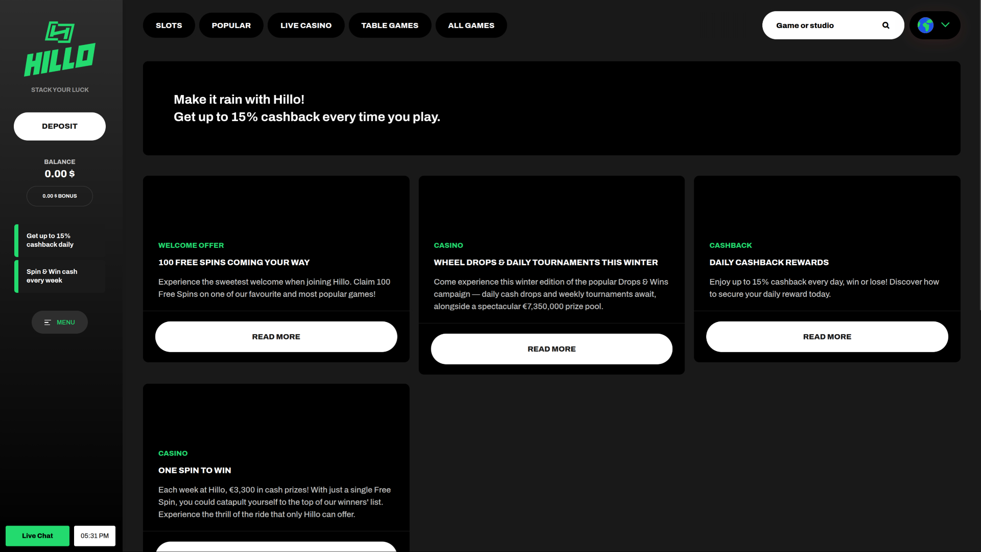 Promotions Jam Casino sur ordinateur