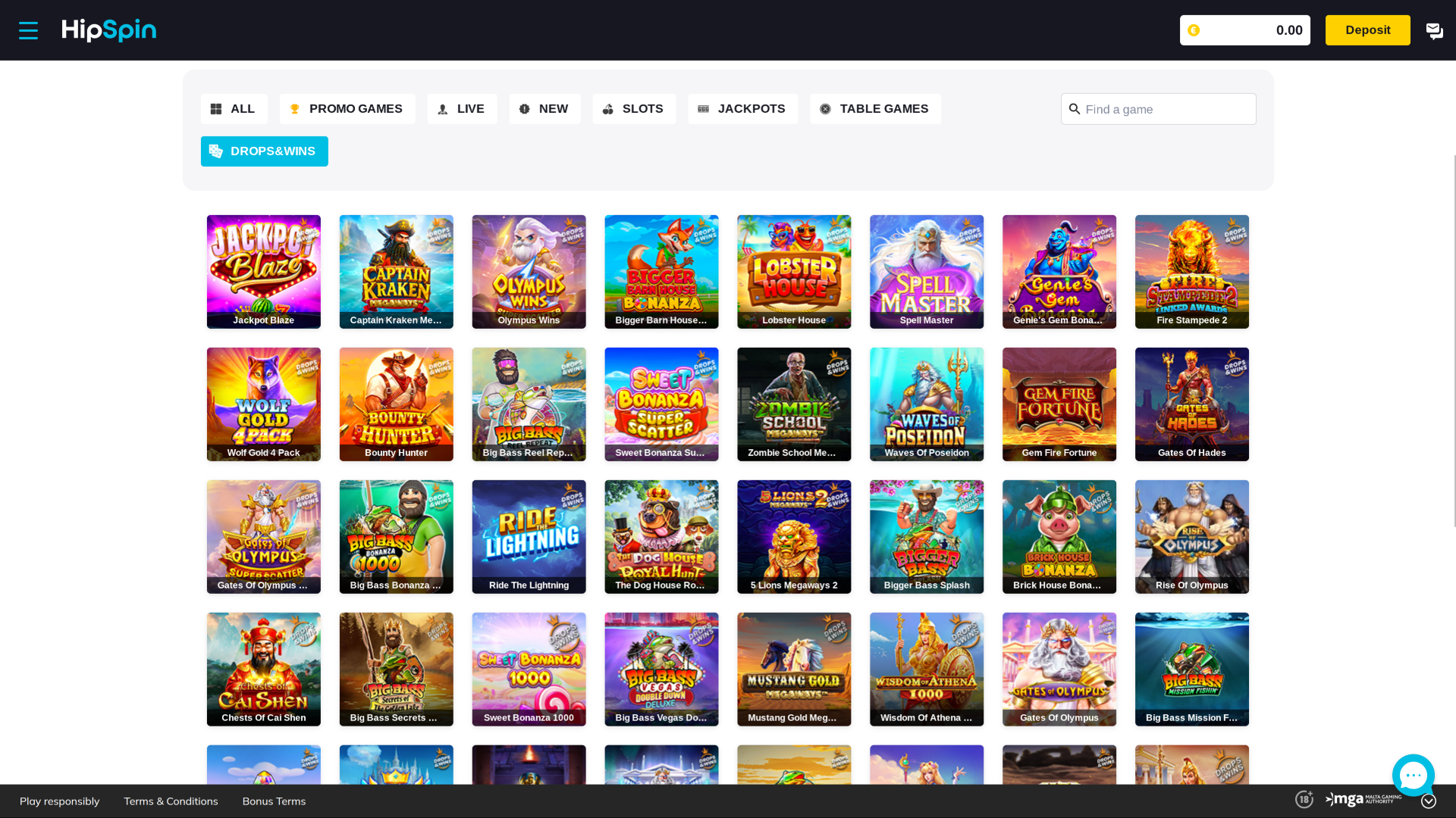 Hip Spin Casino Desktop: Gotas y ganancias