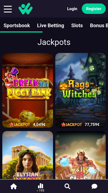 Jackpot mobile du casino Hiper Win