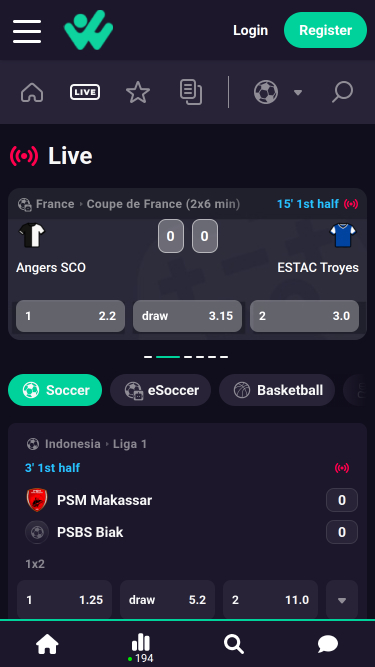 Paris en direct sur mobile Hiper Win Casino