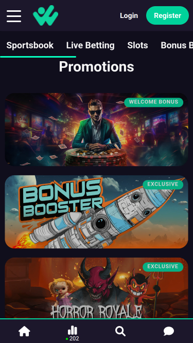 Promotions mobiles du casino Hiper Win