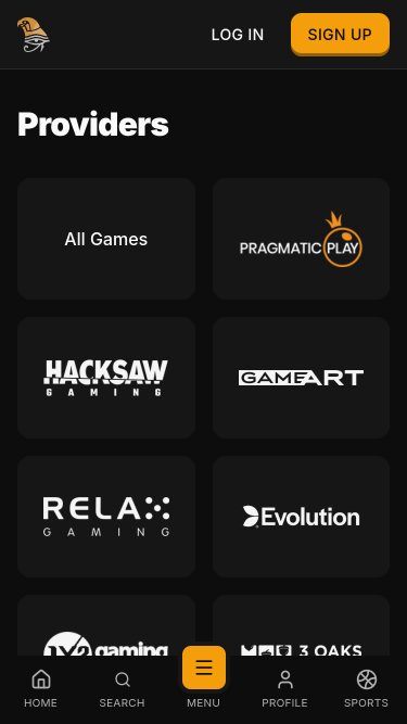 Horus Casino Mobile Game Developers