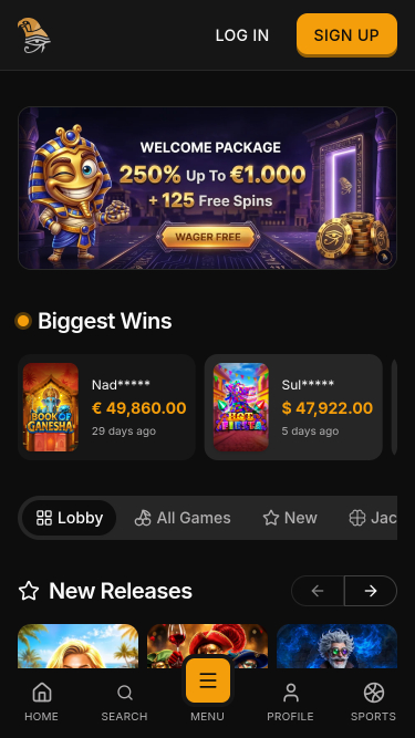 Horus Casino Mobile Games