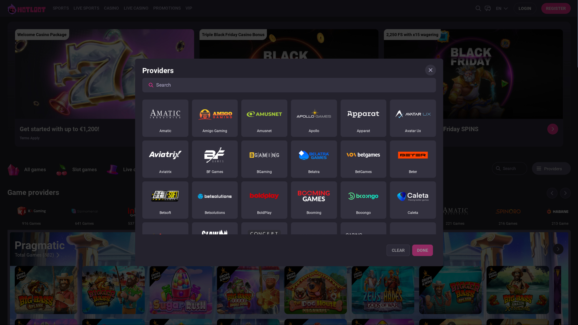 Développeurs du jeu de casino Hotloot pour ordinateur