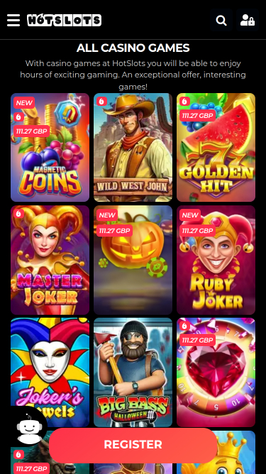 Jeux mobiles de casino Hotslots
