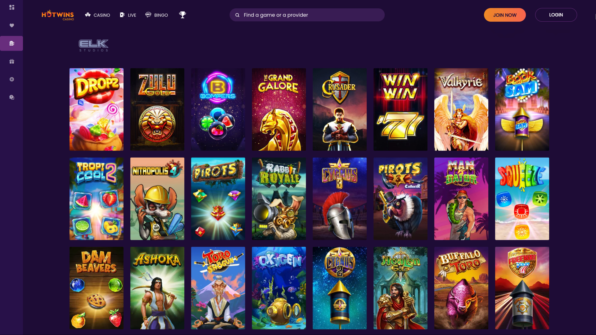 Desarrolladores de juegos de escritorio de Hotwins Casino