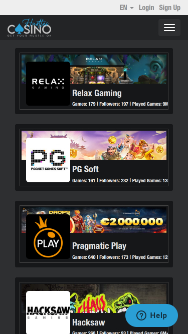 Développeurs de jeux mobiles Hustles Casino