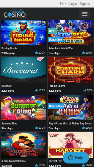 Jeux mobiles de casino Hustles