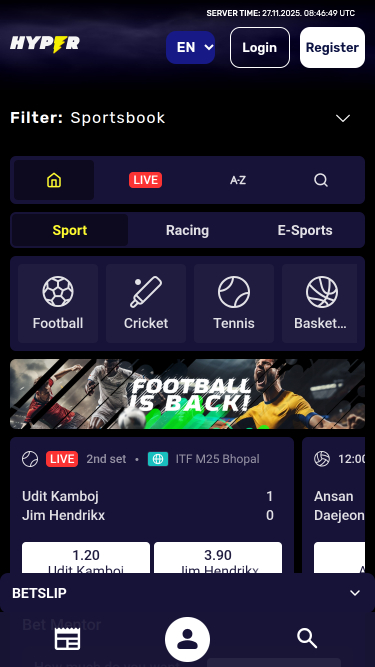 Hyper Casino Mobile Sports