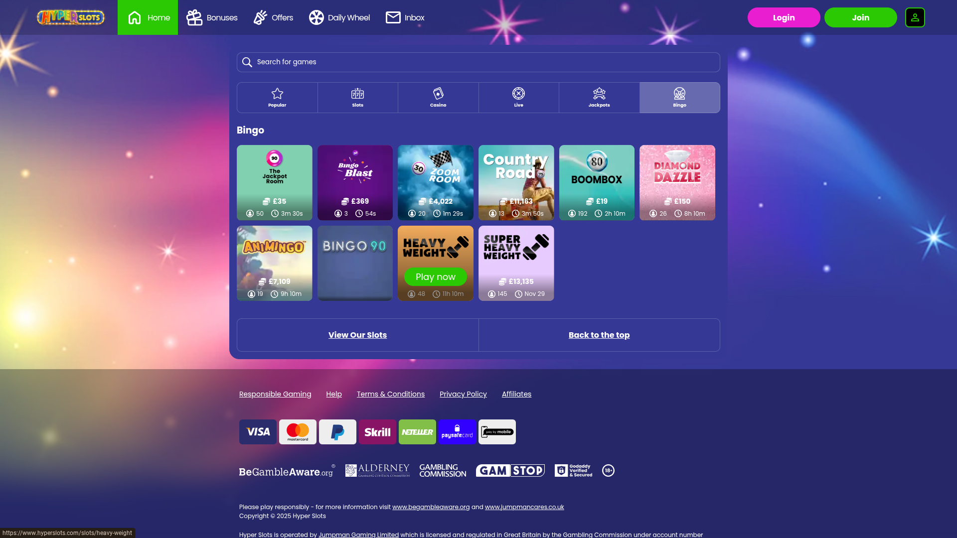 Bingo desktop Hyper Slots Casino