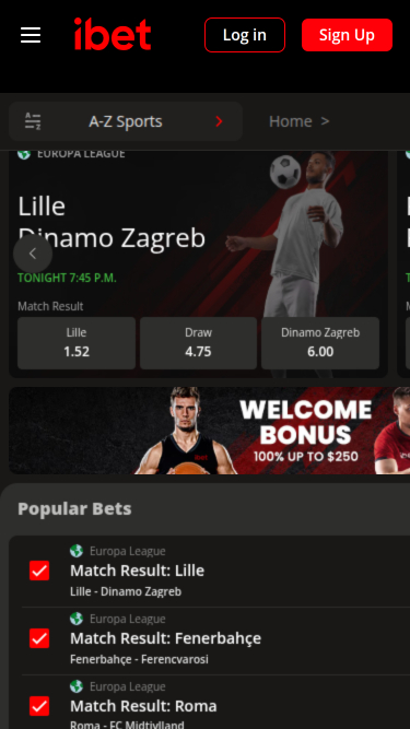 iBet Casino Mobile Sport