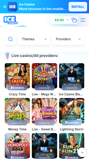 Ice Casino Mobile Croupier en direct
