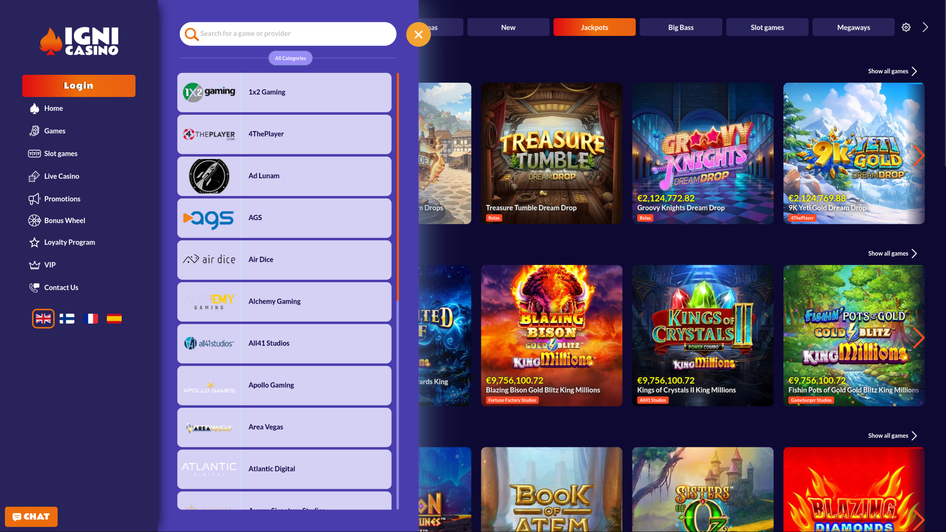 Разработчики настольных игр Igni Casino