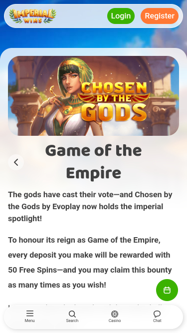 Imperial Wins Casino Mobile Empire