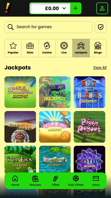 Мобильный джекпот казино Incredible Spins