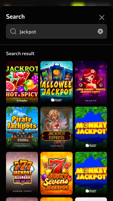 Jackpot mobile del casinò Instasino