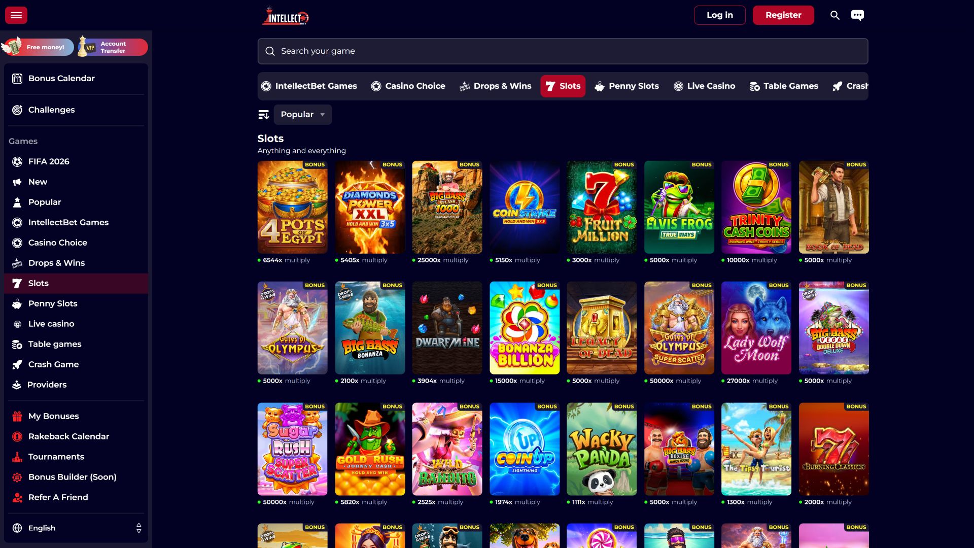 Intellectbet Casino Desktop Games