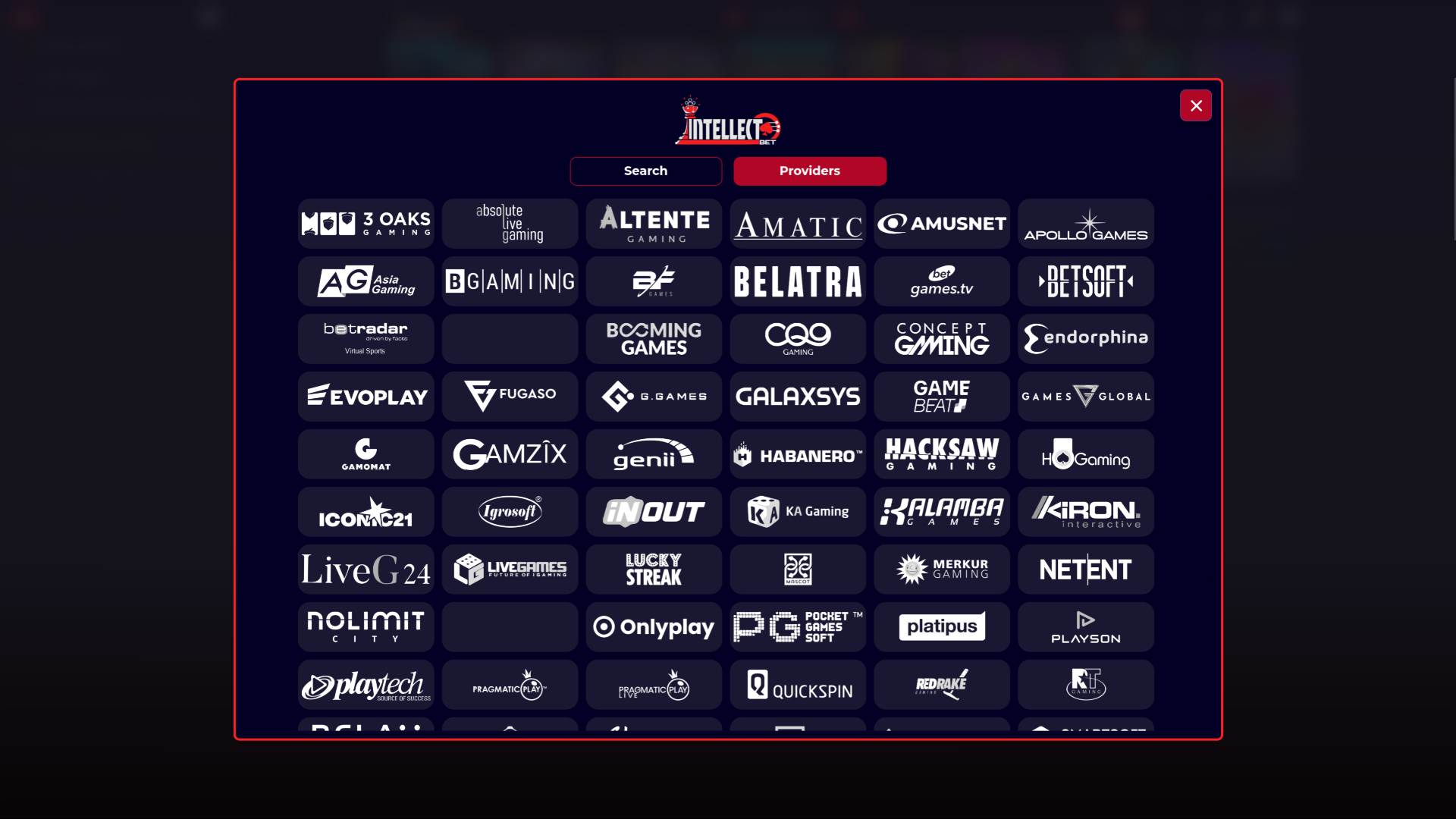 Développeurs de jeux de casino Intellectbet pour ordinateur