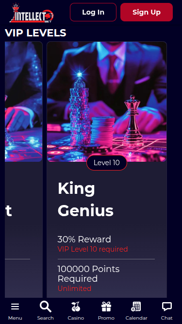 Programme VIP de Intellectbet Casino pour mobile