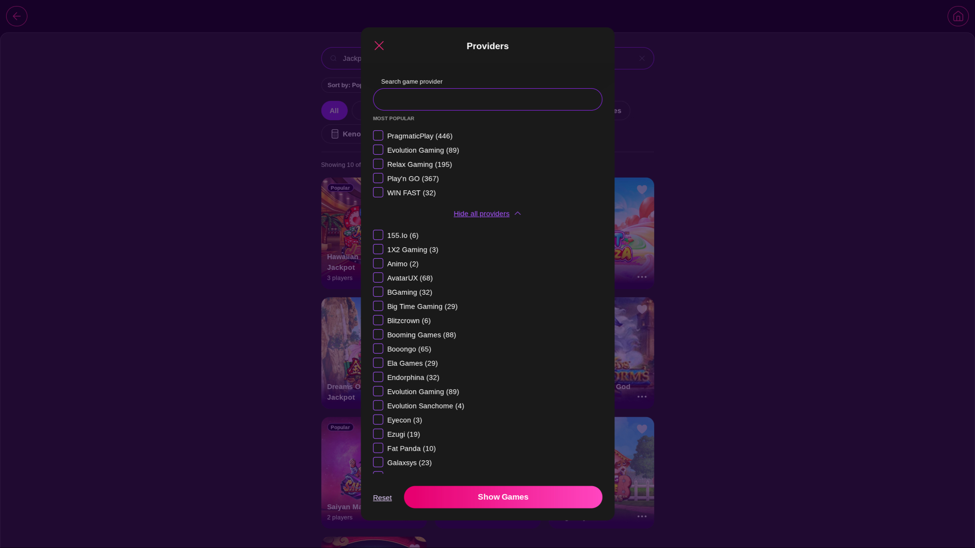 Inter Casino Desktop Game Developers