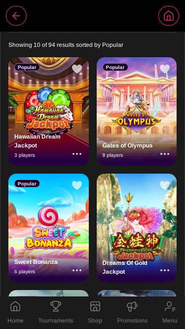 Inter Casino Mobile jackpot